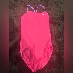 Nike One-Piece Swimsuit-Pink & Purple Girls Size 10